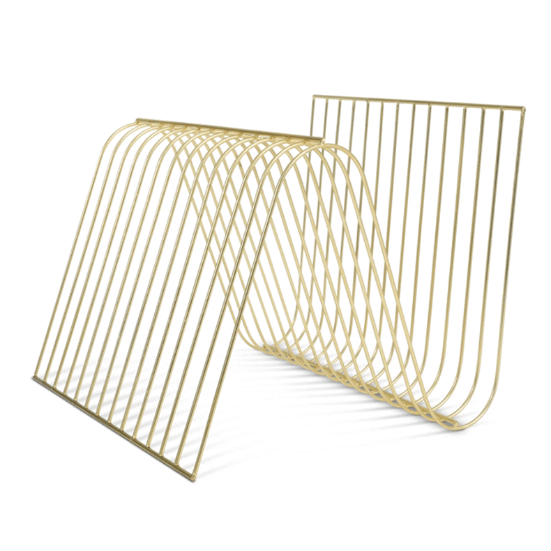 Urban Nature Culture Sensual Gold Magazine Stand | The Granary