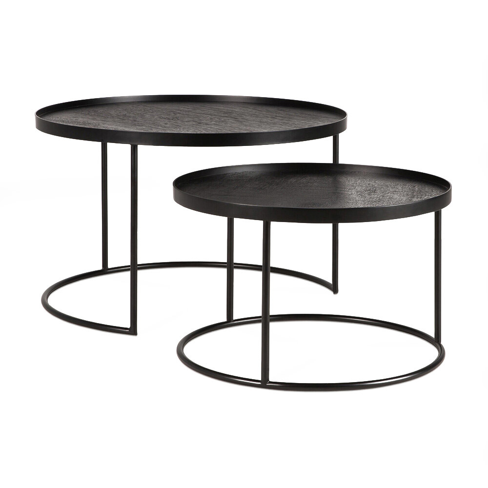 Black tray table deals set