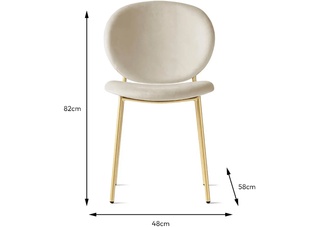 Ines Set Of Two Dining Chairs CS2004 | The Granary