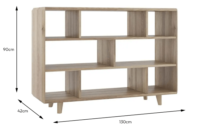 Oak deals display shelf