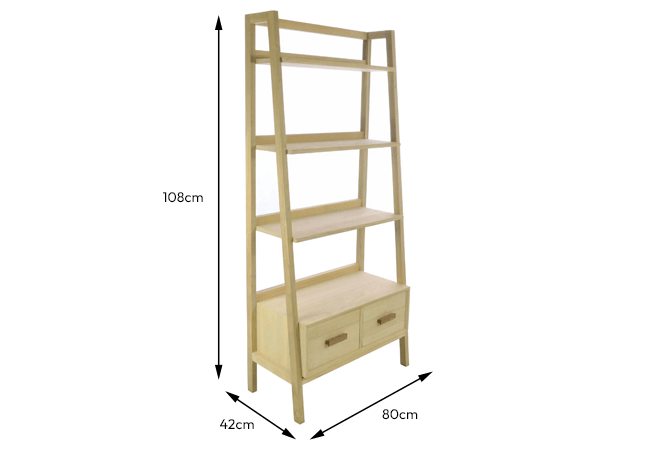 Nera Two Drawer Bookcase | The Granary